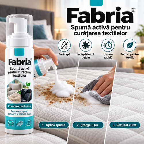 Fabria™ – Spumă activă pentru curățarea textilelor